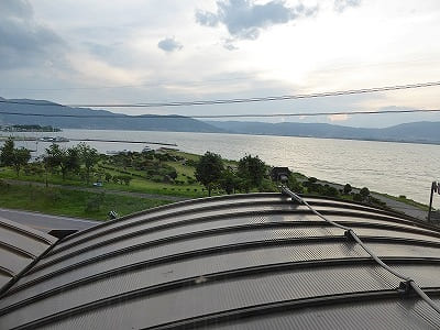 rako華乃井ホテルから諏訪湖の眺め