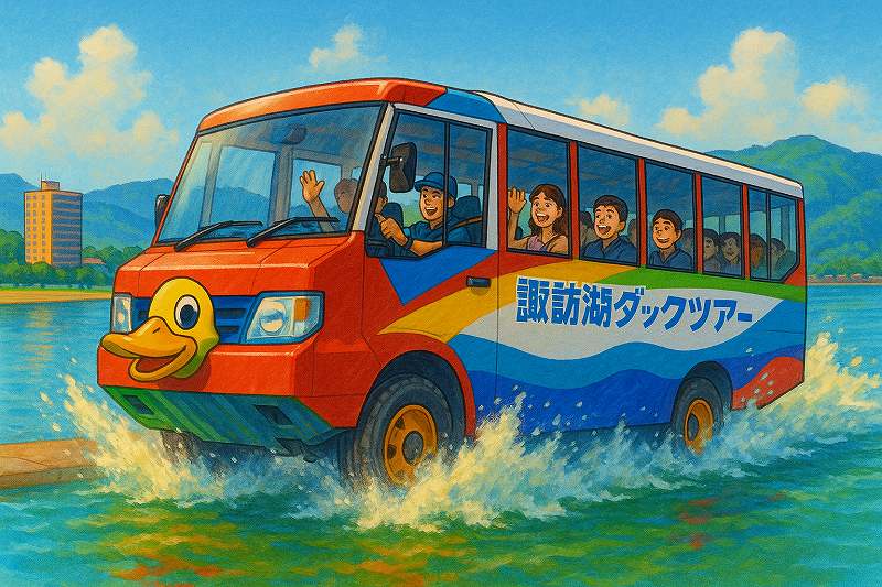 諏訪湖ダックツアー