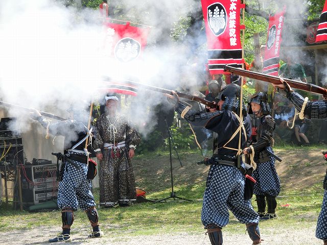 高島城祭鉄砲隊