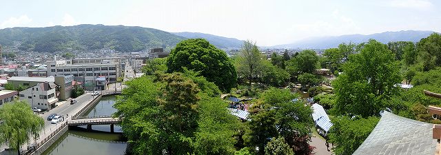 高島城展望台からの眺め