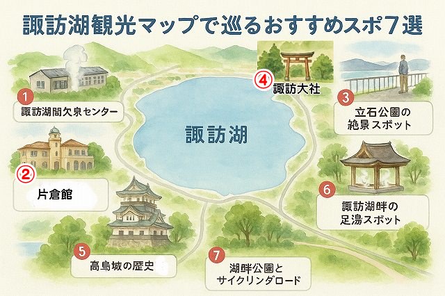 諏訪湖観光マップで巡るおすすめスポット7選