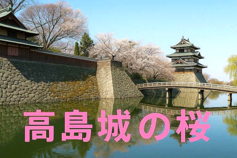 高島城の桜