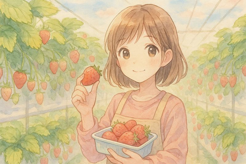 イチゴ狩り諏訪