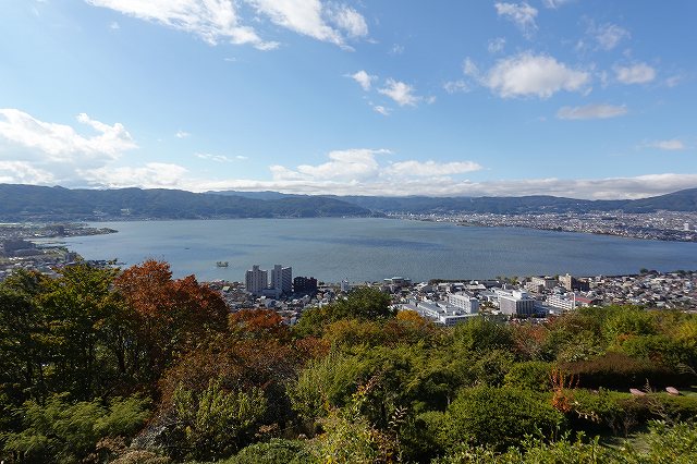 立石公園からの諏訪湖
