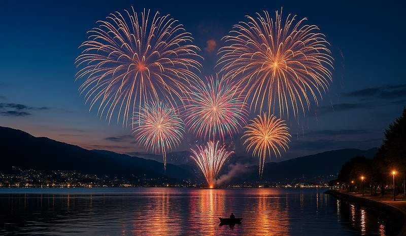 諏訪湖の花火は毎日